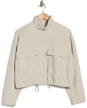 Scotch & Soda Cropped Utility Jacket - Natural