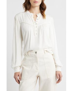 Rails Sunna Chambray Top - White