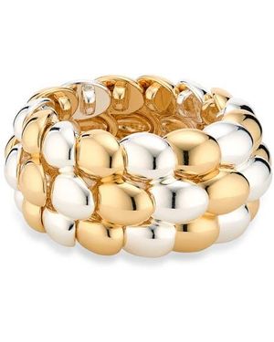 Cara Two-Tone Statement Stretch Bracelet - Metallic