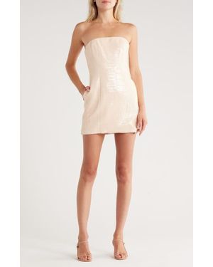 A.L.C. Elsie Strapless Sequin Minidress - Natural