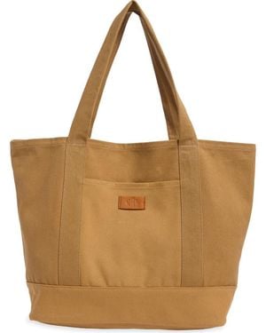 New Amsterdam Leatherworks Kylee Canvas Tote Bag - Brown