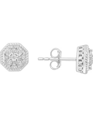 Effy Diamond Earrings - Metallic