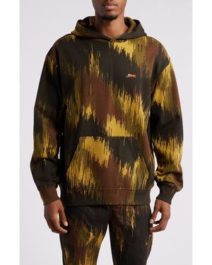 ICECREAM Drip Camo Pullover Hoodie - Brown
