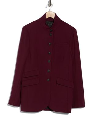 Rag & Bone Slade Long Wool Blazer - Purple