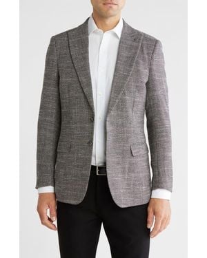 T.R. Premium Solid Slim Fit Blazer - Gray