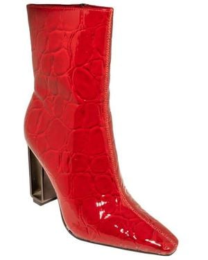 Ninety Union Palladium Square Toe Boot - Red
