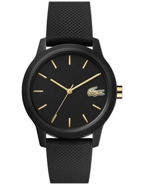 Lacoste 12.12 Silicone Strap Watch, 36Mm - Black