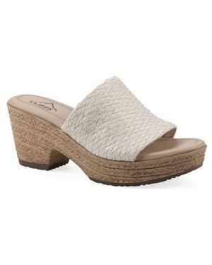 White Mountain Biancia Platform Slide Sandal - Multicolor