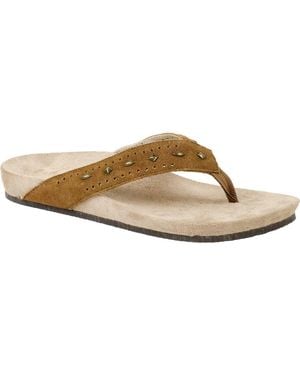 Revitalign Kena Stud Orthotic Flip Flop - Brown
