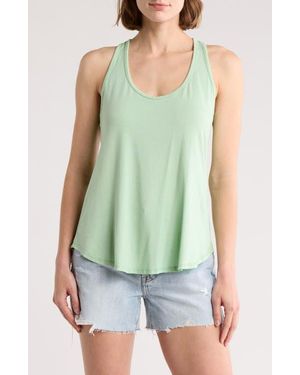 Go Couture Rounded Racerback Tank - Green