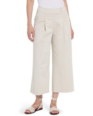 Lyssé Mirabelle Pleated Crop Palazzo Pants - White