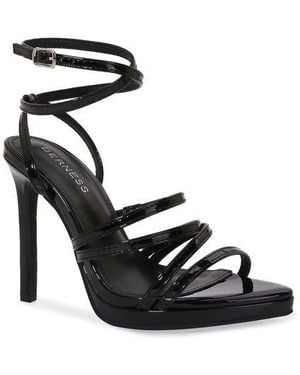 BERNESS Herlinsa Ankle Strappy Stiletto Sandal - Black