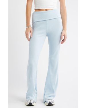 BP. Cozy Flare Rib Pants - Blue