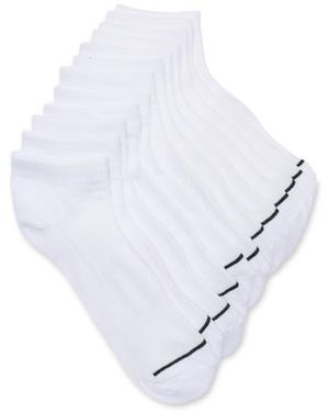 Honeydew Intimates 6-Pack Butter Sole Quarter Socks - White