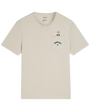 Hurley Pineapple Peek-A-Boo Cotton Graphic T-Shirt - White