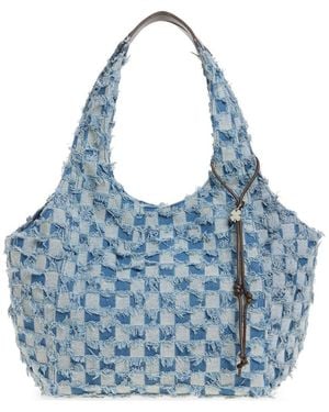 Lucky Brand Pria Canvas Tote Bag - Blue
