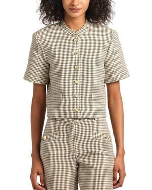 10 Crosby Derek Lam Grace Short Sleeve Jacket - Natural