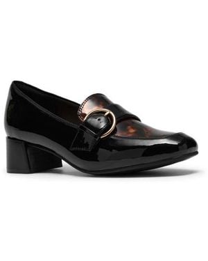 Clarks Iridessa Wish Big Buckle Patent Pump - Black