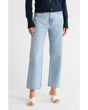 FRAME Le Jane Crop Straight Leg Jeans - Blue