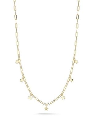 Glaze Jewelry Sterling Star Charm Necklace - Metallic
