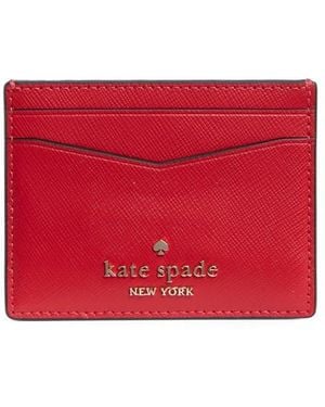 Kate Spade Staci Small Slim Card Case - Red