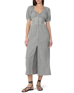 Joe's Jeans The Monet Gingham Dress - Gray
