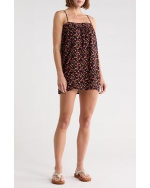 Maaji Guilia Floral Cover-Up Minidress - Red