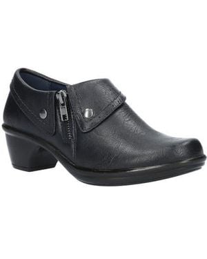 Easy Street Perforated Studded Ankle Booties - Gray