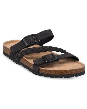 GAAHUU Braided Slide Sandal - Brown