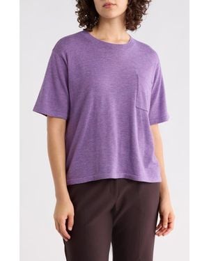 Halogen® Pocket T-Shirt - Purple
