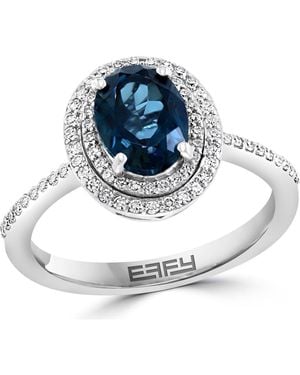 Effy Diamond & London Topaz Ring - Metallic