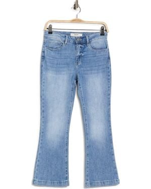 Joie High Waist Crop Slim Flare Leg Jeans - Blue