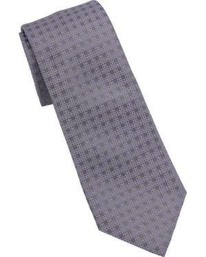 DKNY Geometric Tie - Gray