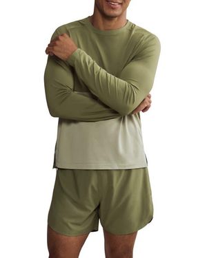 Rhone Extra Mile Long Sleeve Training T-Shirt - Green