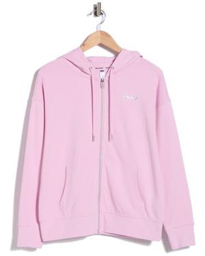 DKNY Bubble Logo Zip Hoodie - Pink