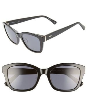 Longchamp Heritage 53Mm Polarized Square Sunglasses - Gray
