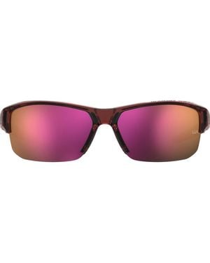 Under Armour Ua Fanatical Ii Oversize Rectangular Sunglasses - Purple