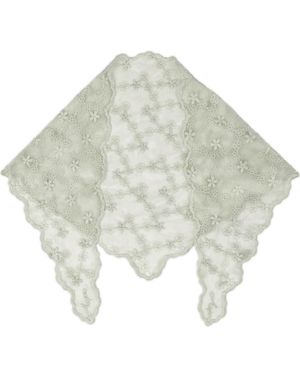 Saachi Floral Lace Bandana - Green