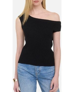 Blu Pepper Off-The-Shoudler Sweater - Black