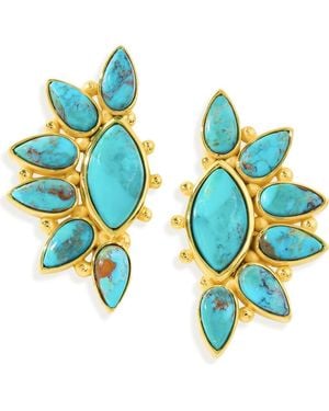 YS GEMS Mohave Earrings - Blue