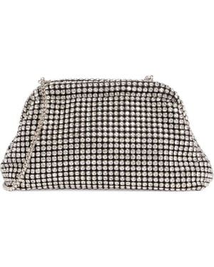 BCBGMAXAZRIA Crystal Frame Clutch - Gray