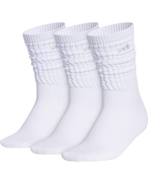 adidas Scrunch Athletic 3-Pack Crew Socks - Blue