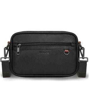 CHAMPS Onyx Water Resistant Crossbody Bag - Black