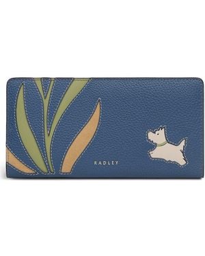 Radley Among The Trees Large Bifold Leather Wallet - Blue