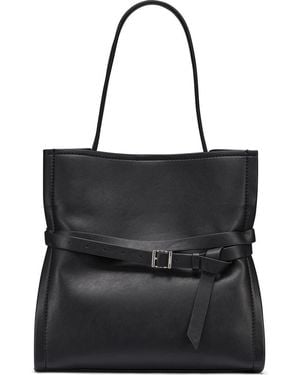 DKNY Bridie Faux Leather Bucket Bag - Black