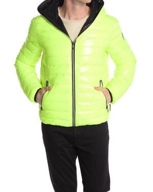 Noize Lightweight Hooded Puffer Jacket - Yellow