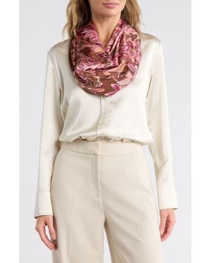 Steve Madden Floral Bandana Square Scarf - White