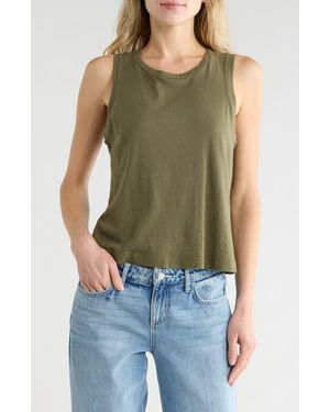 L'Agence Mikaela Organic Cotton Tank - Green