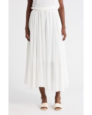 Max Studio Gauze Skirt - White