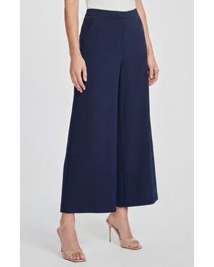 Ted Baker Elastic-Waisted Wide Leg Pants - Blue